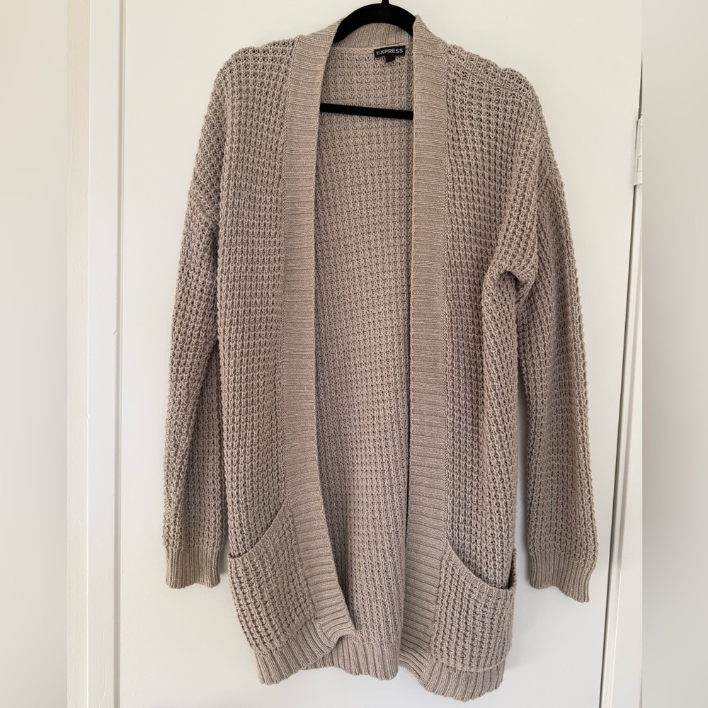 Express Tan Sweater Cardigan